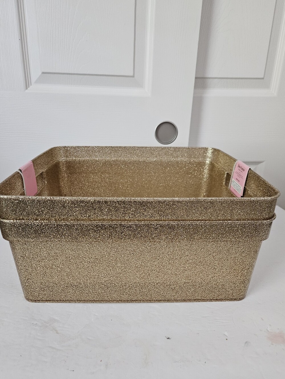 Juicy Couture NWT Set Of 2 Glitter Storage Bins - Picture 3 of 4